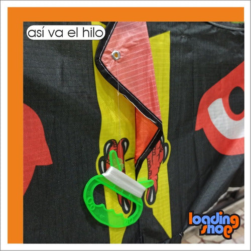 LS Combo Cometa Barrilete Forma Aguila Con Ojos + Frisbee 3