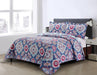 Reversible Quilt Cover + Pillow Shams King Calgary D1 5