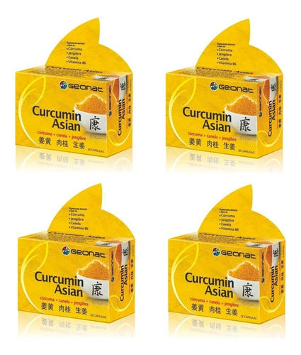 Geonat Curcuma Asian - Turmeric, Cinnamon, and Ginger X4 Boxes 0