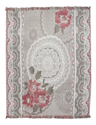Decorative Chenille Throw Blanket 1.30 x 1.40 M Sheila 0