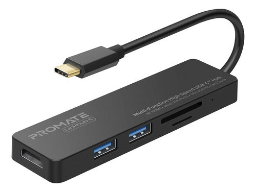 Promate LinkHub-C USB-C/HDMI/2 USB 3.0/MicroSD/SD Hub 0