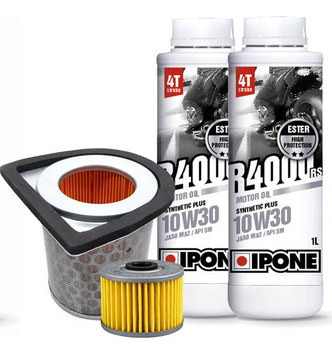 Kit Service Honda Cbx250 Twister Ipone R4000 10w30 Filtros 0