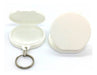 50 Advertising Keychain Round Pillbox White Souvenir 0