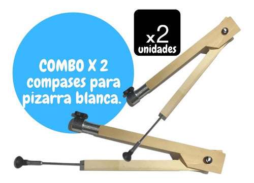 Martiz Compas De Madera Para Marcador Pizarra Blanca Combo Escuela 1