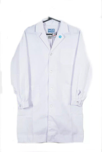 White Straight Lab Coat New School Size 12 0