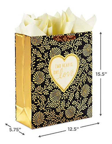 Hallmark - Bolsa De Regalo Extra Grande De 15  Con Papel De 2