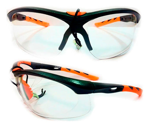 Transparent Work Lens with Combined Temples 0