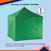 Dakota 3x3 Self-Assembling Folding Gazebo 3 Walls + Door Complete 21