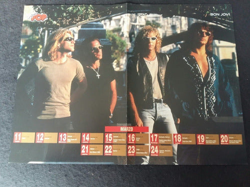 Poster Bon Jovi * Brad Pitt * 42 X 30 (l056) 0