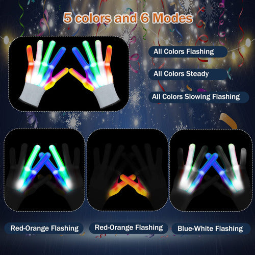 Vwmyq LED Gloves for Christmas Halloween Toys for Kids 1