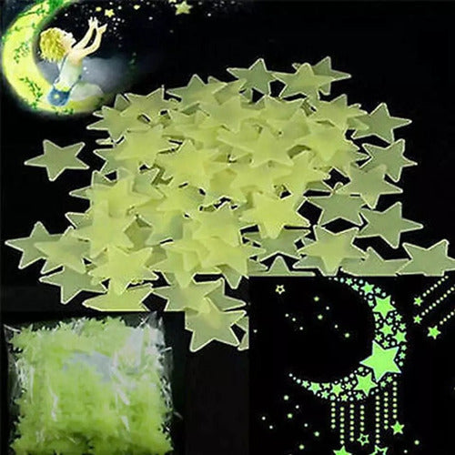 Glow In The Dark 50 Fluorescent Stars 1