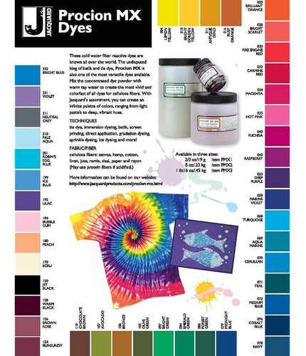 Jacquard Procion Mx Dye Color Set - Includes 13 Bottles Of 2/3 Ounce 2