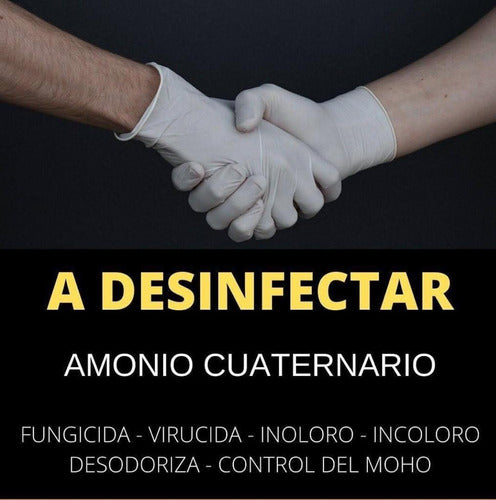 Amonio Cuaternario 5ta Para Cabinas Desinfec Rinde 2500lts 2