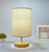 SeHizo la Luz Modern Fabric Shade Wooden Base Nightstand Lamp - Verona 1