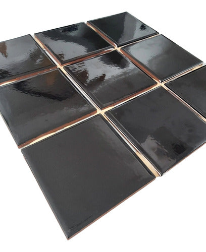 Ceral 10x10 Ceramic Tile - Black - Pools - Bathrooms - Kitchens 0