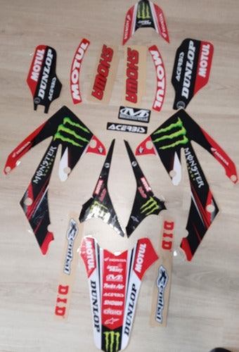 West Coast Honda Crf 250 10/11 Graphics Kit Laminated Thick 2