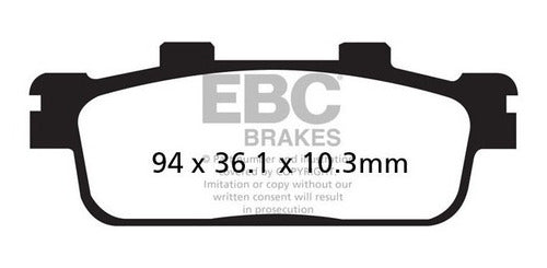 Pastillas Freno Trasera Ebc Sfac427 Daelim S3 Kymco Xciting 1