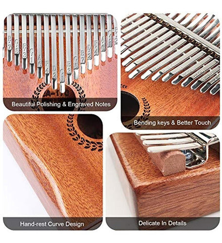 Honhand Kalimba Thumb Piano with 17 Keys - Easy to Learn 1