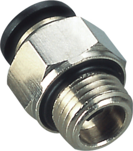 Intor Pneumatic Connector Straight for 4mm Tube, M5 Thread 0