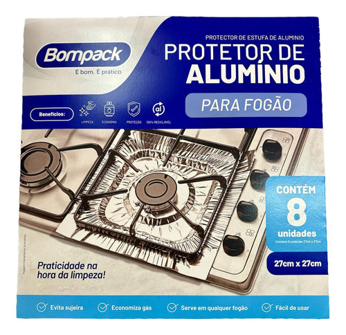 Asson Protector Aluminio Para Hornallas X 8 0