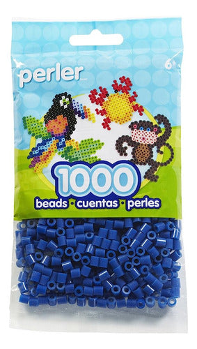 Perler Beads Fuse Beads Para Artesanías, 1000pcs, Azul Oscur 0