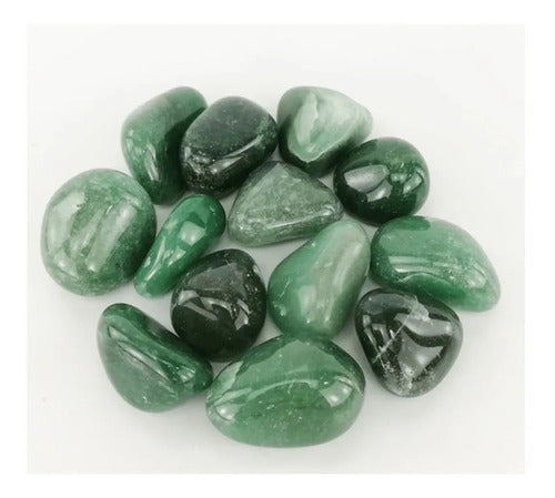 Green Quartz Tumbled Stones 250g - Sacred Flame 1