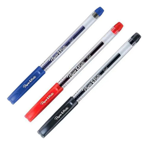 Paper Mate Gel Pen with Cap - Various Colors - Unit X1 6