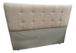 Chenille Tufted Headboard for 1 1/2 Plaza Bed 100cm - Wooden Frame 4