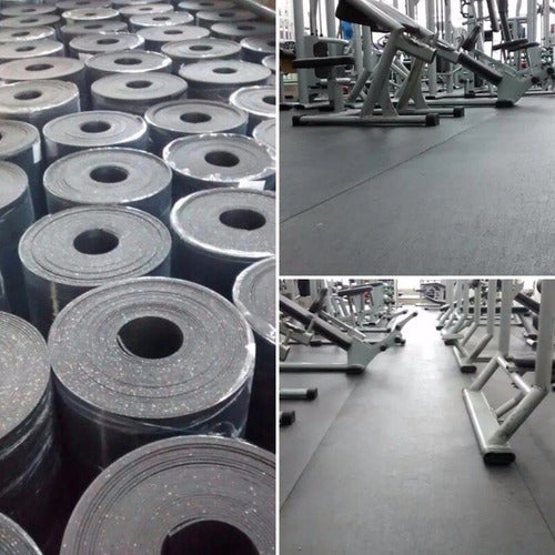 Tapete Emborrachado 4mm- 2,30x1.00mts Ginastica Forrar Piso 7