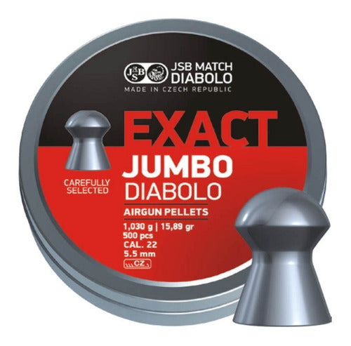 JSB Exact Jumbo Heavy Caliber 5.5 18.13g Can X500 0