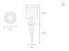 FW Jabalina De Exterior Spot Movil Dicroled - 2046 - E. A. 1