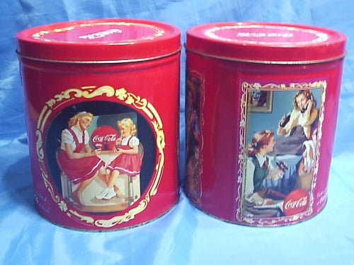 Lote 2 Latas De Coleccion Descatalogadas Coca Cola Vintage 1