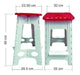 Folding Plastic High Bench Reinforced Colors 18