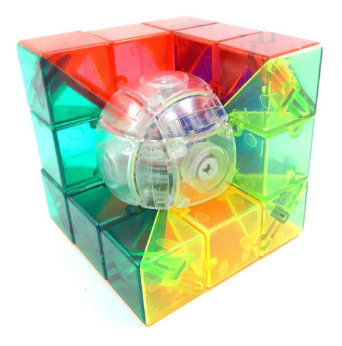 Moyu Rubik Transparent Geo C + Moyu Themaoisha Rosario 0