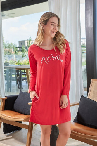 Susurro Long Sleeve Nightgown Art.3409 T:5 to 8 Tutim 1