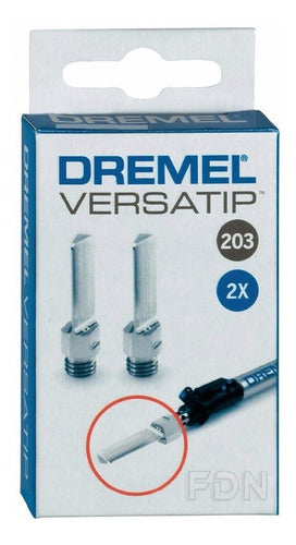 Dremel Versatip 203 - Woodburning Tips Set X 2 - Fdn 1