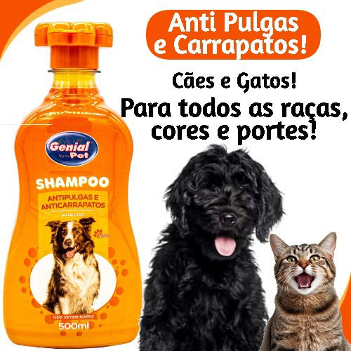 Kit Shampoo Anti Pulga + Xispa Gato Educador Afasta Gato 5