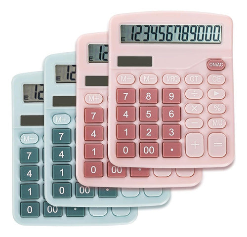 Noamus 4 Pack Calculadoras De Escritorio De Mano, Batería So 0