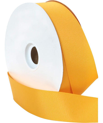 Cinta Berwick Offray 1.5  Grosgrain, Oro Amarillo, 50 Yardas 1