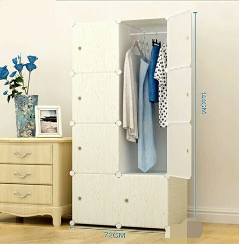 Tushop Multifunction 8-Shelf Furniture with Hanger - Wardrobe 4