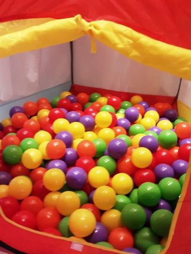 Portable Self-Assembling Pop-Up Ball Pit Tent with 75 Balls 3