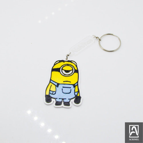 Minions Full Color 3D Print Keychains (x40) 1