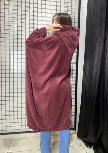 Plush Oversize Poncho Pajama Warm Unisex Coat Xxxl 32