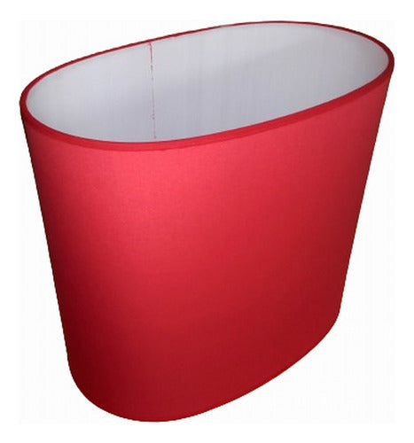 Red Oval Lampshade 40-25/35 Cm Height 0