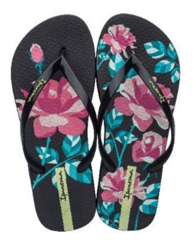 Women's Ipanema Printed Flip-Flops Summer Rubber Toe 0