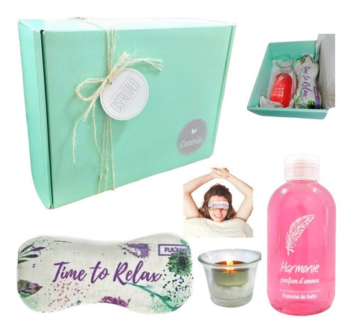 Spa Rose Aroma Gift Box Relaxation Set Zen Enjoy It - Kit Aroma Caja Regalo Spa Rosas Set Zen Relax N62 Disfrutalo