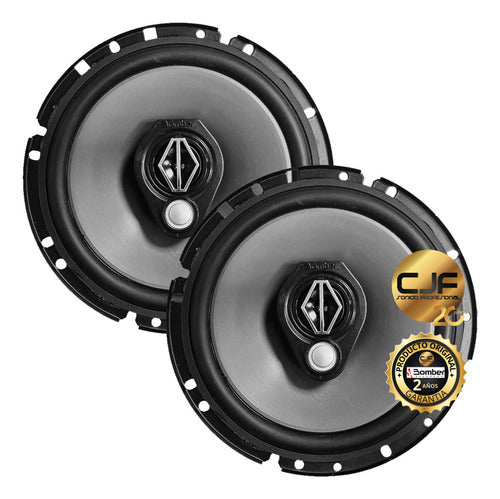 Bomber 2 Parlantes 6 Pulgadas BBR 6 50 Watt RMS Triaxial CJF 1