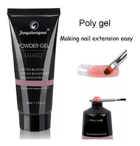 Liquid Polygel Powder Gel Solution for Sculpted Nails Acrigel UV LED 100ml - Las Varano- 3