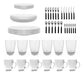 Durax Complete Dinnerware Set 54 Pieces for 6 People 0