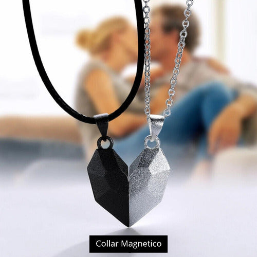 Magnetic Heart Couples Magnetic Necklace Love Jewelry Set Men Women Gift 12